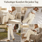 Legere, warme Lounge-Hosen für Damen mit Flanellfutter