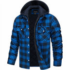 Tommaso | Karierte Jacke mit Zip-Verschluss
