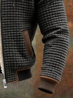 Calveno® | Retro-Jacke mit Kapuze und Reißverschluss